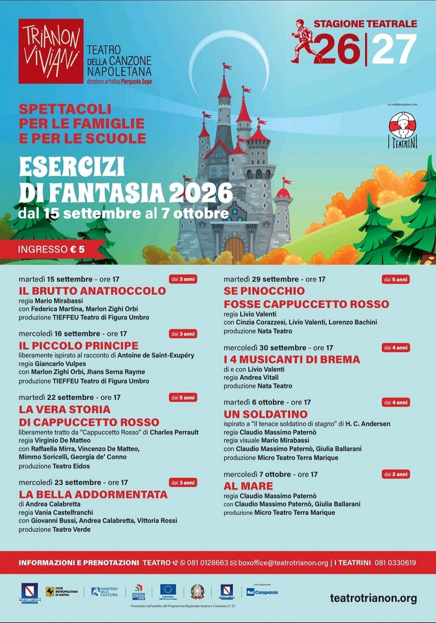 ESERCIZI DI FANTASIA AUTUNNO 2026